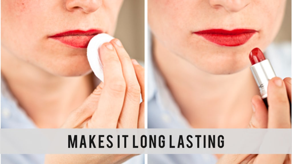 Use Powder to Make Lipstick Last